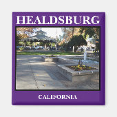 Healdsburg Plaza Kitchen Magnet (Vorne)