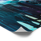 Healer Octopus Witchy Goth AI Art Matte Value Poster (Ecke)