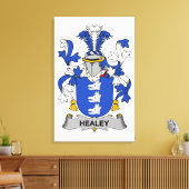 Healey Familienwappen Leinwanddruck (Insitu (Wohnzimmer))