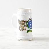 Healey/O'Healey Irish Shield Beer Stein Bierglas (Vorderseite Links)