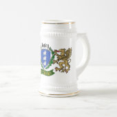 Healey/O'Healey Irish Shield Beer Stein Bierglas (VorderseiteRechts)
