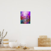 Healing Crown Chakra Art Poster/Print Poster (Küche)