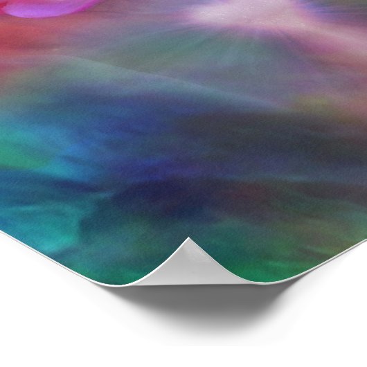 Healing Crown Chakra Art Poster/Print Poster (Ecke)