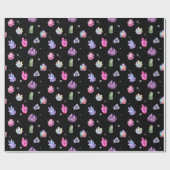 Healing Crystals Wrapping Paper Geschenkpapier (Flach)