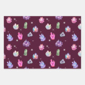 Healing Crystals Wrapping Paper Set Geschenkpapier Set (Vorderseite)