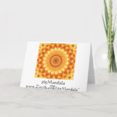 Healing Energy Sunny Mandala Card - Blank Karte (Rückseite)