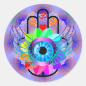 Healing Hamsa Aufkleber (Vorderseite)
