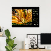 Healing Hands Art Healing Words-Kunstdrucke Poster (Heimbüro)
