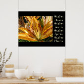 Healing Hands Art Healing Words-Kunstdrucke Poster (Küche)