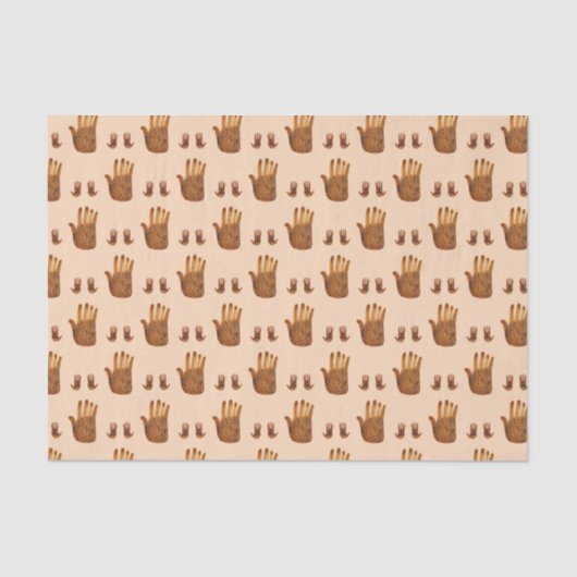 Healing Hands Boho Mystical Pattern Rainbow Gift Seidenpapier (Vorderseite)