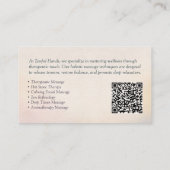 Healing Hands - Zen-Wellness-Center-Aquarellbilder Visitenkarte (Rückseite)