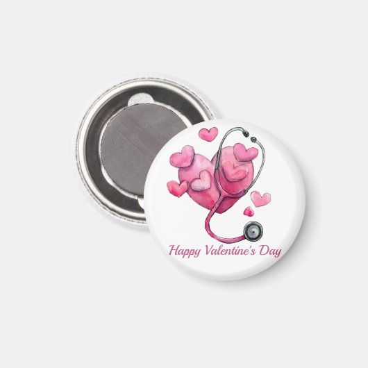 Healing Hearts Valentine Design Magnet (Vorderseite/Rückseite)