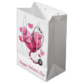 Healing Hearts Valentine Design Mittlere Geschenktüte (Vorderseite Schrägansicht)