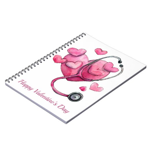 Healing Hearts Valentine Design Notizblock (Linke Seite)