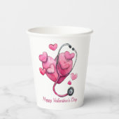 Healing Hearts Valentine Design Pappbecher (Rückseite)