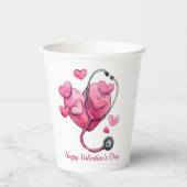 Healing Hearts Valentine Design Pappbecher (Vorderseite)