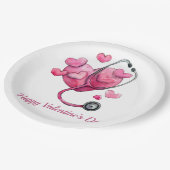 Healing Hearts Valentine Design Pappteller (Schrägansicht)