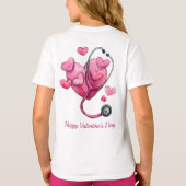 Healing Hearts Valentine Design T-Shirt (Rückseite)