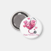 Healing Hearts Valentins-Design Magnet (Vorderseite/Rückseite)