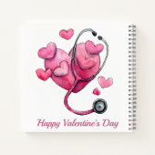 Healing Hearts Valentins-Design Notizblock (Rückseite)