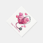 Healing Hearts Valentins-Design Serviette (Ecke)
