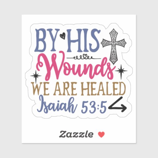 Healing & Hope Bibel Verse Sticker (Blatt)