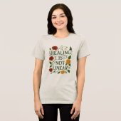 Healing Is Not Linear - Botanical Self-Growth Tee (Vorderseite voll)