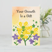 Healing Journey Card – Therapist Appreciation Dankeskarte (Stehend Vorderseite)