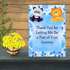 Healing Journey Thank You Card – Floral Watercolor Dankeskarte