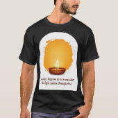 Healing Light Candle T‑Shirt | Inspirational Quote T-Shirt (Vorderseite)