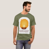 Healing Light Candle T‑Shirt | Inspirational Quote T-Shirt (Vorne ganz)