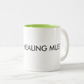 Healing Music QR Code Mug – Ala Classic Mug, 11 oz Zweifarbige Tasse (VorderseiteRechts)