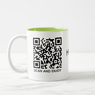 Healing Music QR Code Mug – Ala Classic Mug, 11 oz Zweifarbige Tasse