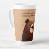 "Healing my inner child"  Milchtasse (Linke Ecke)