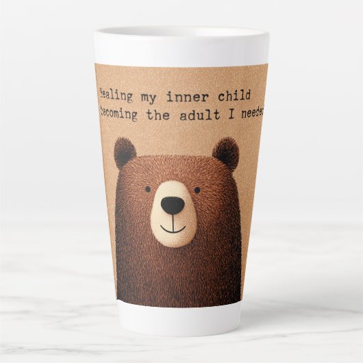 "Healing my inner child"  Milchtasse (Vorderseite)