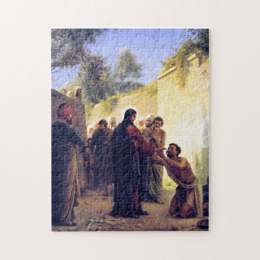 Healing of the Blind Man by Carl Bloch Puzzle (Vertikal)