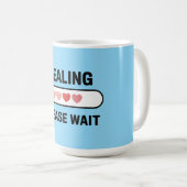 Healing Progress – Mental Health Encouragement  Kaffeetasse (VorderseiteRechts)