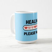 Healing Progress – Mental Health Encouragement  Kaffeetasse (Vorderseite Links)