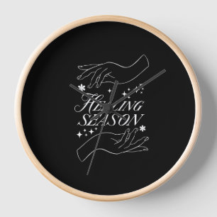 Healing-Saison   Wanduhr "Hände der Hoffnung"