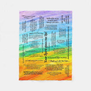 Healing Scripts Bible Verse Fleece Blanket