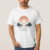 Healing Takes Time" Minimalist T-Shirt | Lake & Mo (Vorderseite)