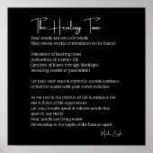 Healing Tone Sound Poem Poster Wand Art Dekoration (Vorne)