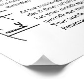 Healing Tone Sound Poem Poster Wand Art Dekoration (Ecke)