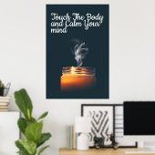 Healing Touch Spa Quote Candle Poster (Heimbüro)