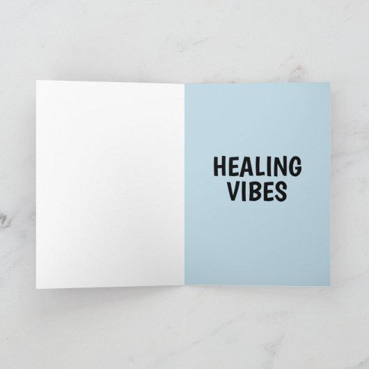 HEALING VIBES Ozean Strand gut Gruß Karte (Innenseite)