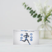 Health and Fitness Visitenkarte (Stehend Vorderseite)