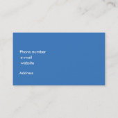 Health and Fitness Visitenkarte (Rückseite)