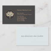 Health and Wellness Gold Obstbaum Visitenkarte (Vorne/Hinten)