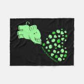 Health Awareness Elephant Hearts Supporter Graphic Fleecedecke (Vorderseite (Horizontal))