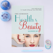 Health Beauty Seminar Flyer Einladung (Einzeln)